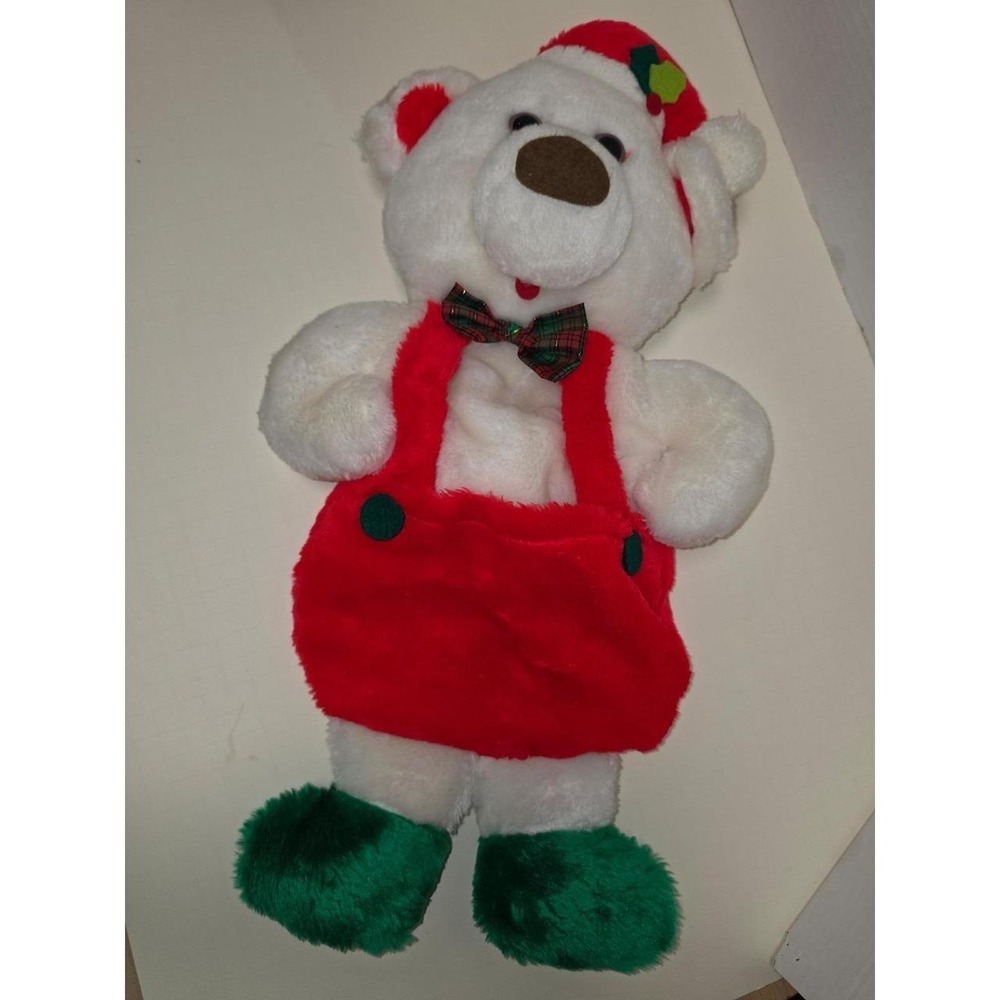 Bearvintage‎ 20" Rennoc Santa's Best "Hang 'n Stuff" plush Christmas stocking
